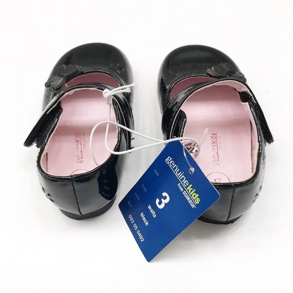 NEW Genuine Kids from OshKosh B'gosh infant girls' Mary Jane black shoes